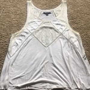 🌼2 for 10🌼 AEO white lace tank